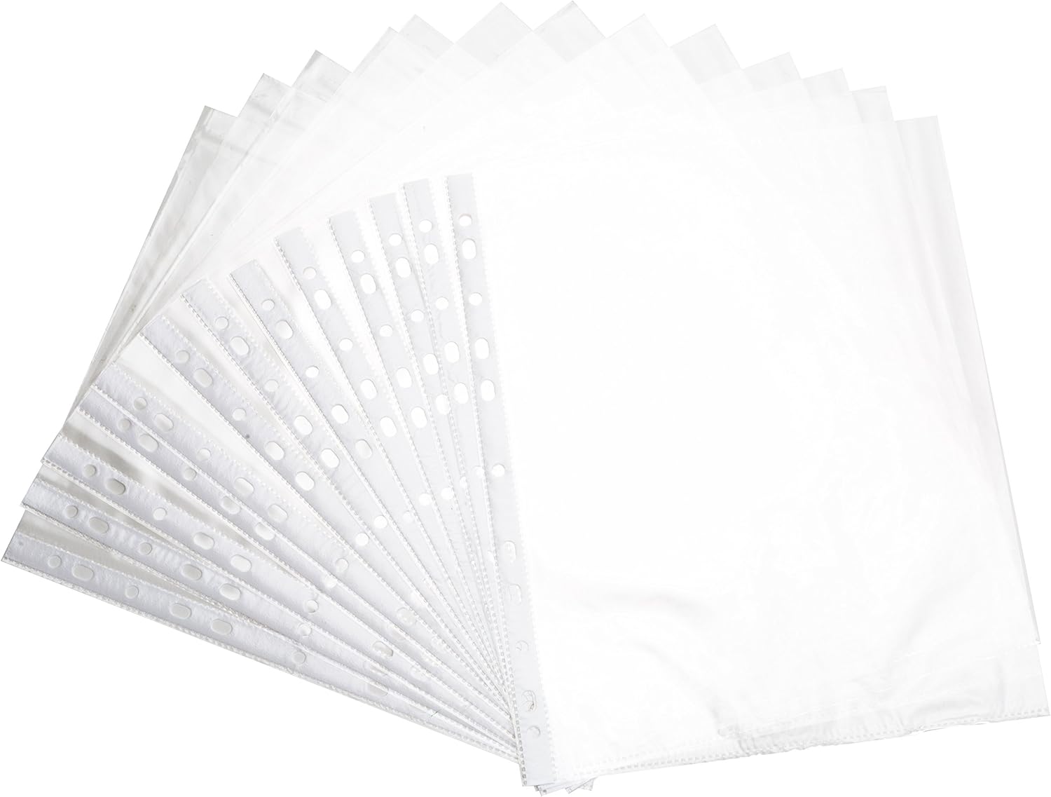400 Sheet Protectors, 11 Hole Lightweight Binder Sleeves, Designed to Protect Frequently Used 8.5 x 11 Papers, Acid and PVC Free Page Protector, Clear Plastic Design, 9.25 x 11.25 Top Loaded, 400 ct : Office Products