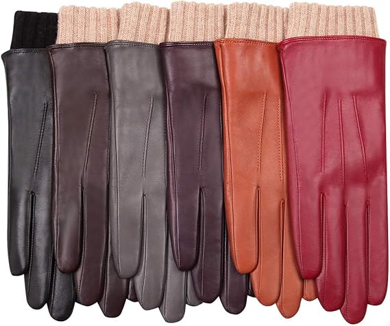 warmen women's leather gloves