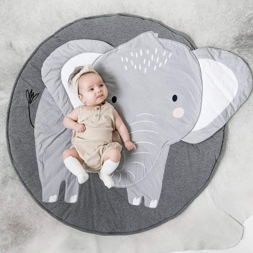 baby elephant nursery rug