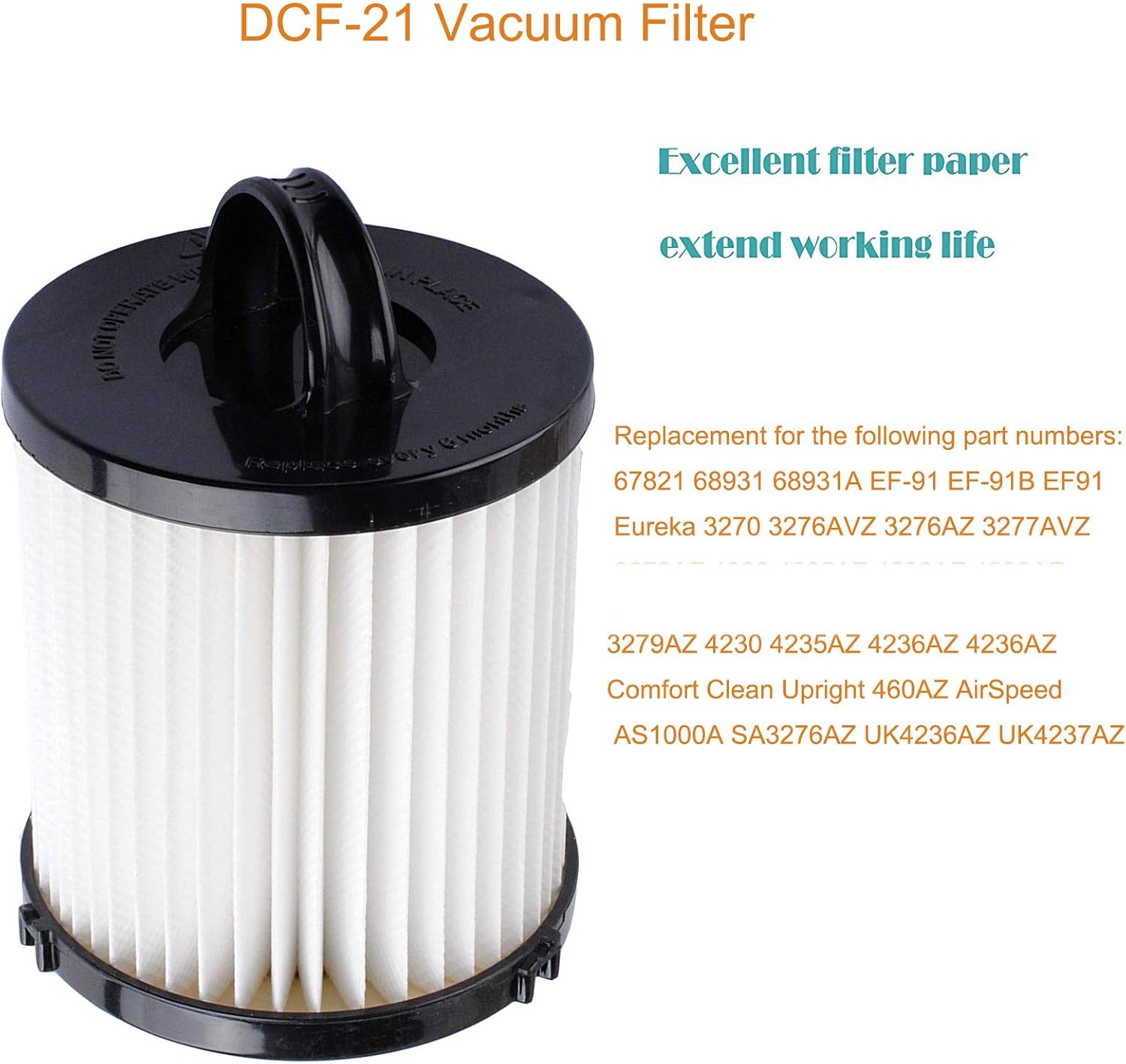 Upright Filters Podoy Dcf 21 Vacuum Filter For Compatible With