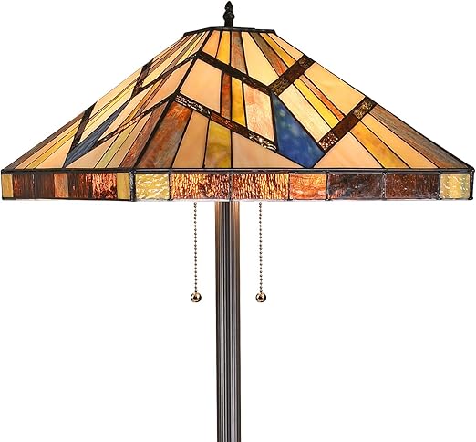 Capulina Lighting Tiffany Lámpara de pie de estilo Tiffany de 66,5
