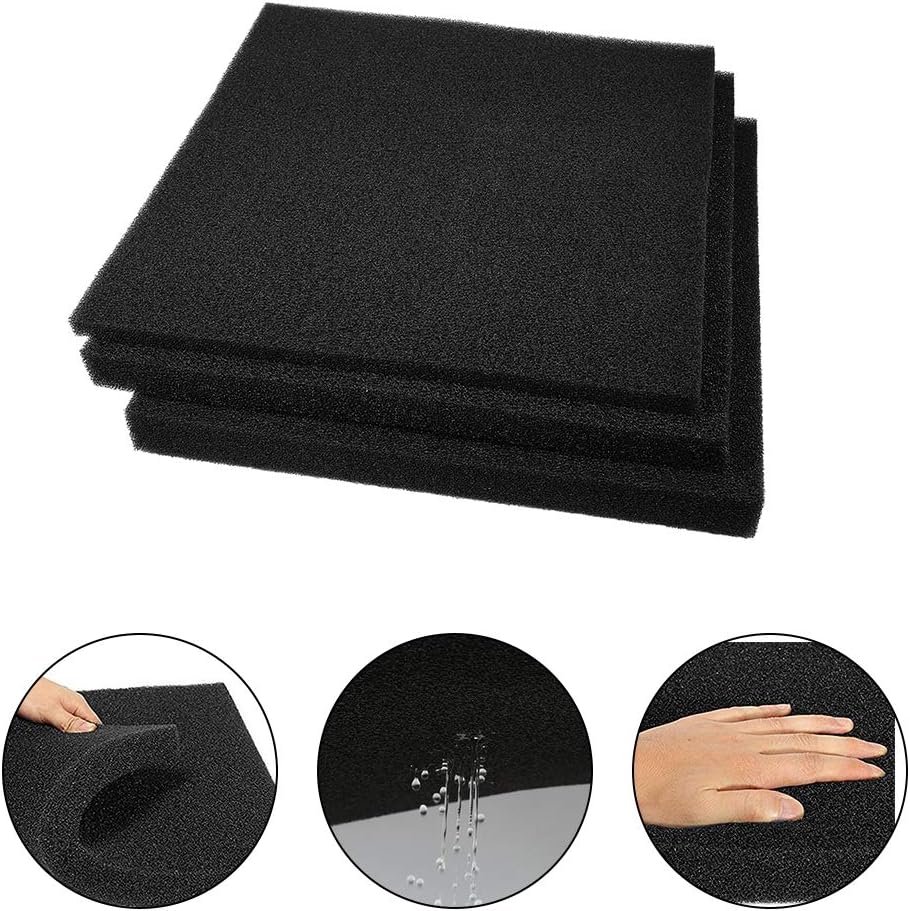 Tnfeeon Aquarium Filter Sponge, 3 Sizes Reticulated Open Cell Foam