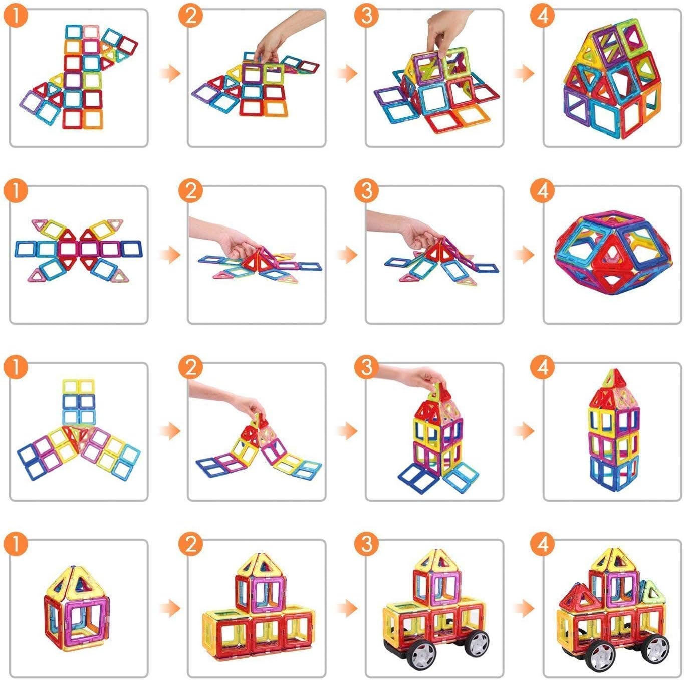 intey building block magnetic toys