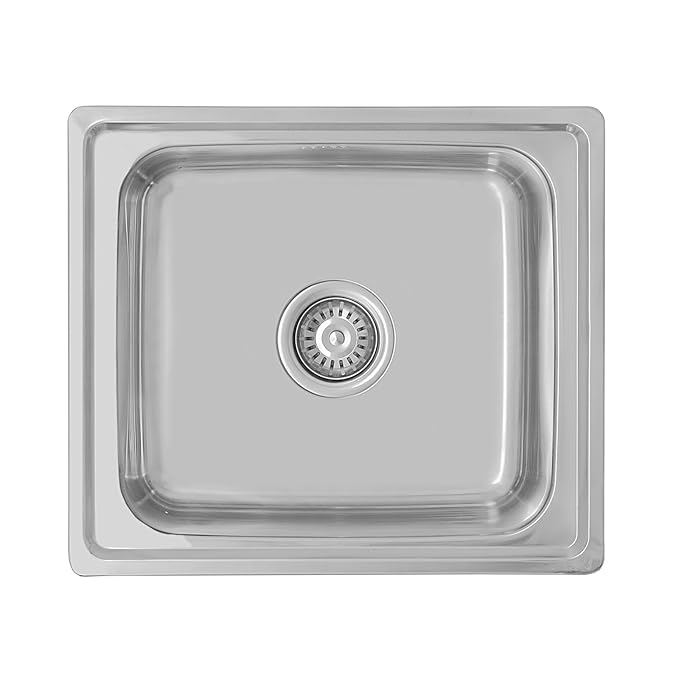 title=ENKI Lavello compatto a incasso rettangolare 1 vasca acciaio inox