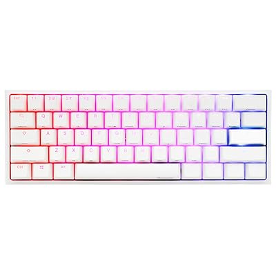Buy Ducky One 2 Mini Pure White Rgb Led 60 Double Shot Pbt Mechanical Keyboard Kailh Box Brown Online In Indonesia B091j2rwvg