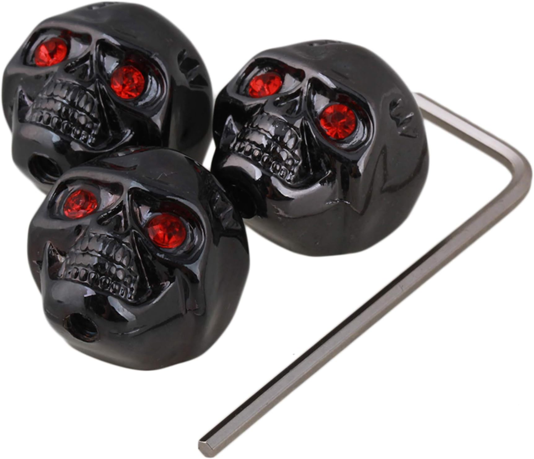 Yibuy 3pcs Black Guitar Volume Tone Control Knob Guitar Parts