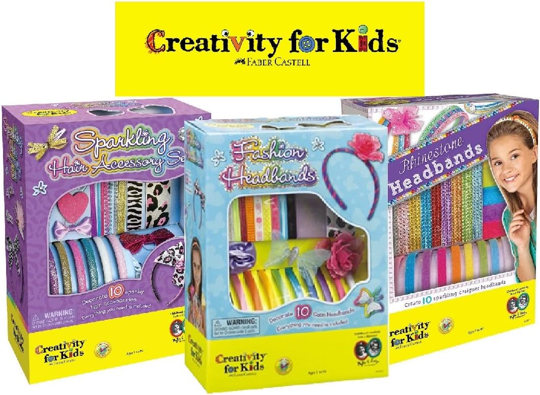 Amazon Com Creativity For Kids Headbands Gift Set Bundle 3 Pack