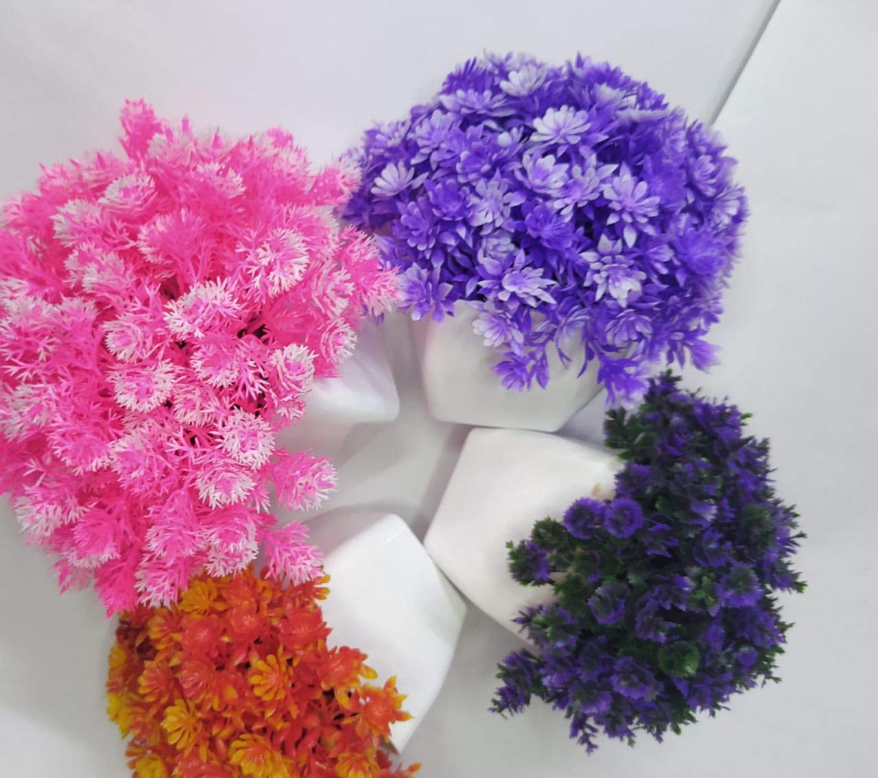 Buy (Saroj KnickKnack) Set of 4 Artificial Multicolor