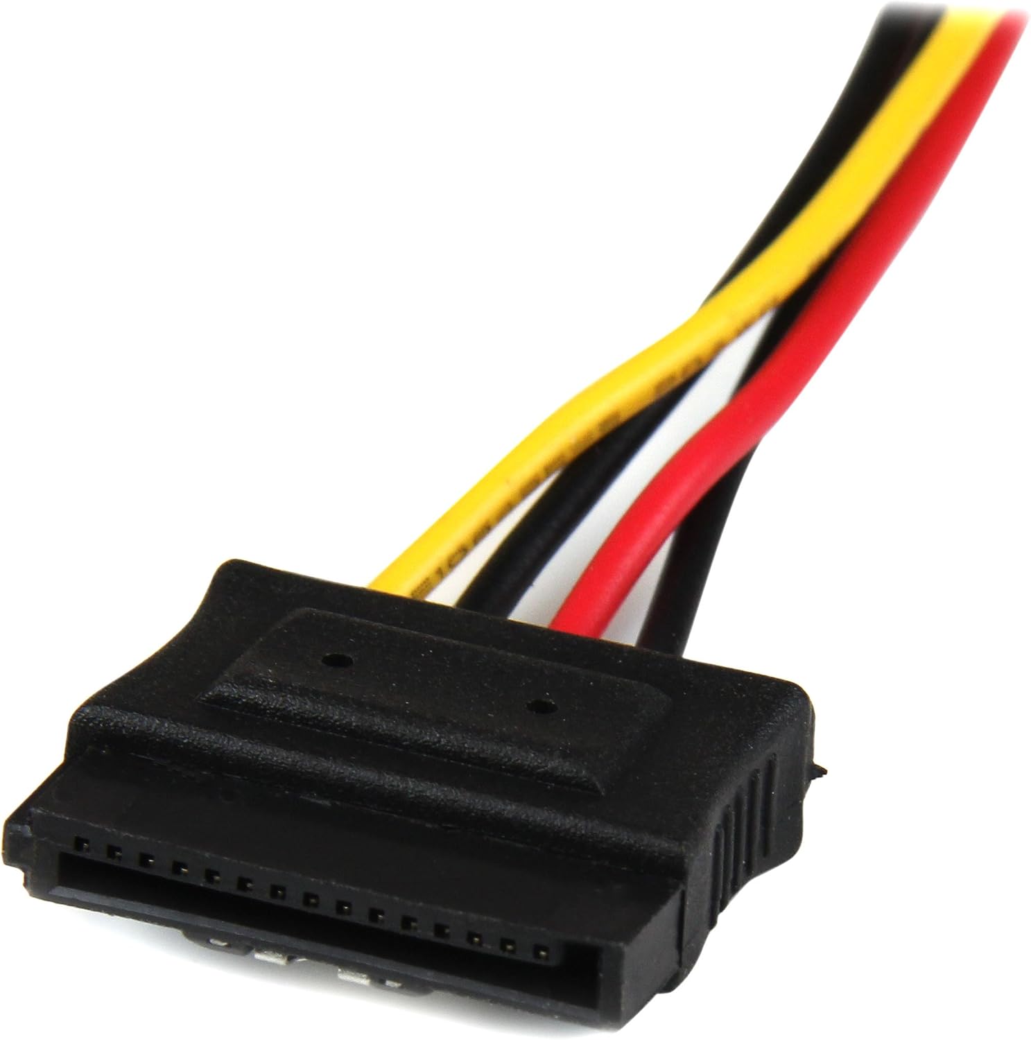 StarTech.com 12in LP4 to 2x Latching SATA Power Y Cable Splitter Adapter - 4 Pin LP4 to Dual SATA Y Splitter (PYO2LP4LSATA) - Image 5