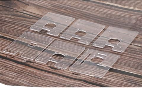 SDENSHI Kit De Caja Apilable De Acrílico Transparente Raspberry Pi con Ventiladores De Refrigeración