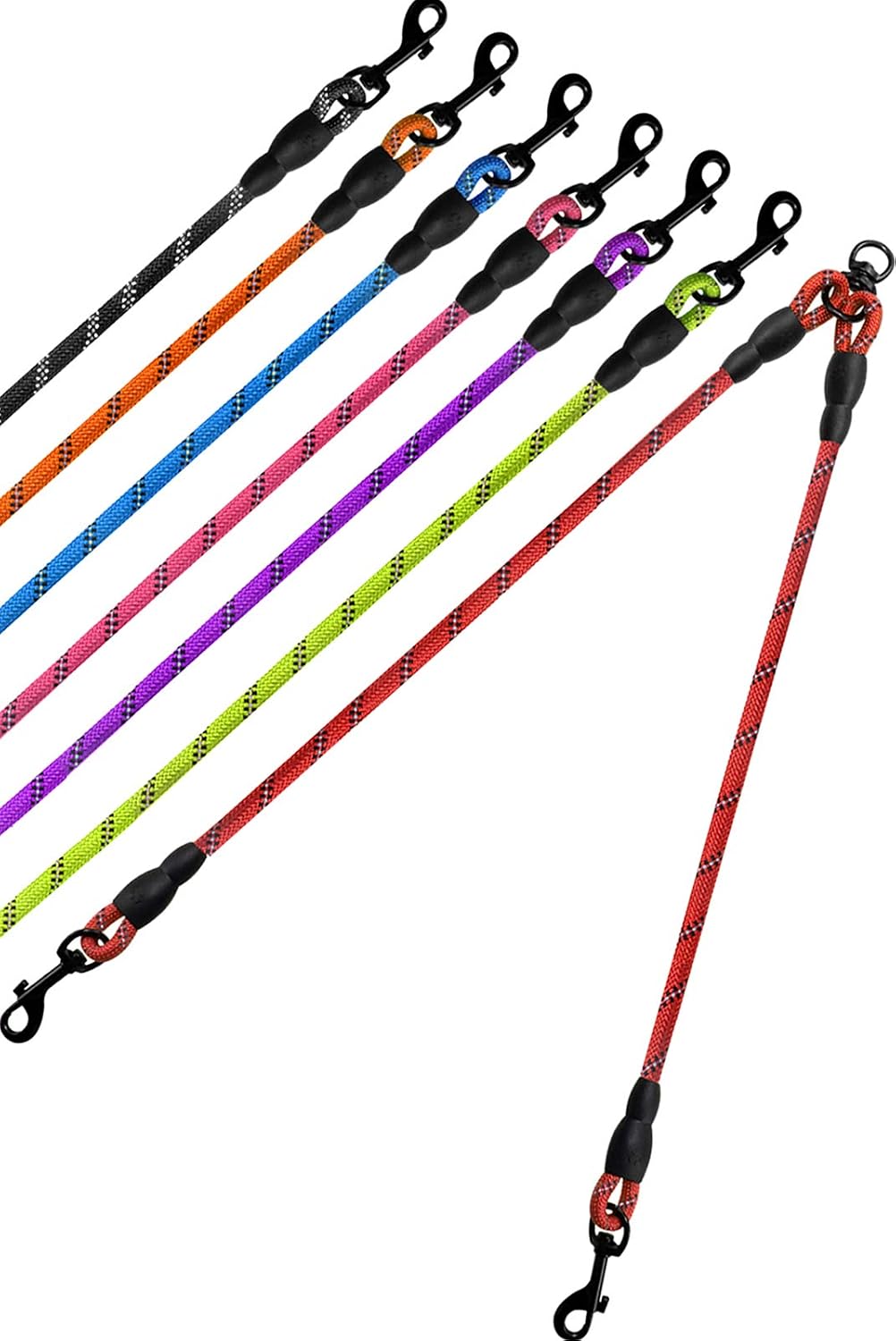 Taglory Dog Lead Splitter 2 Way, Double Lead for Walking 2 Dogs No Tangle, for Puppy Small Medium Dogs 30 inches Red