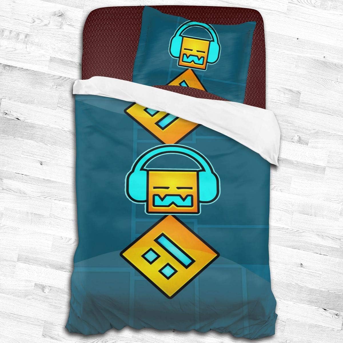 Games-Dash Comfortable Soft Microfiber 2-Piece Bedding Set Quilt Cover Pillowcases Adults Kids