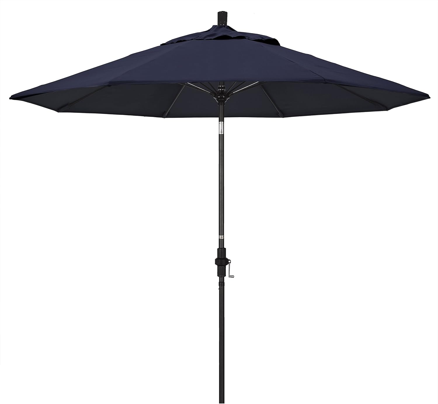 California Umbrella Gscuf908705 5439 9 Round Aluminum Pole Fiberglass Rib Market Patio Umbrella 9 Foot Navy Patio Umbrellas Garden Outdoor Amazon Com