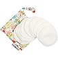 Organic Washable Breast Pads 8 Pack | Reusable Nursing Pads for Breastfeeding with Carry Bag