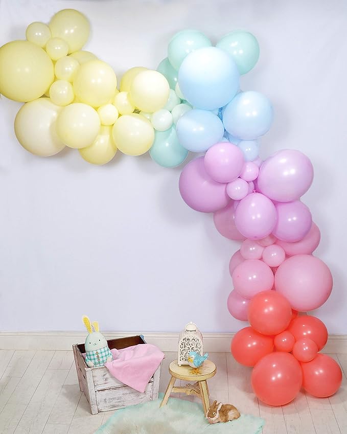 Pastel Balloon Garland & Arch Kit 100 Balloons, Rainbow