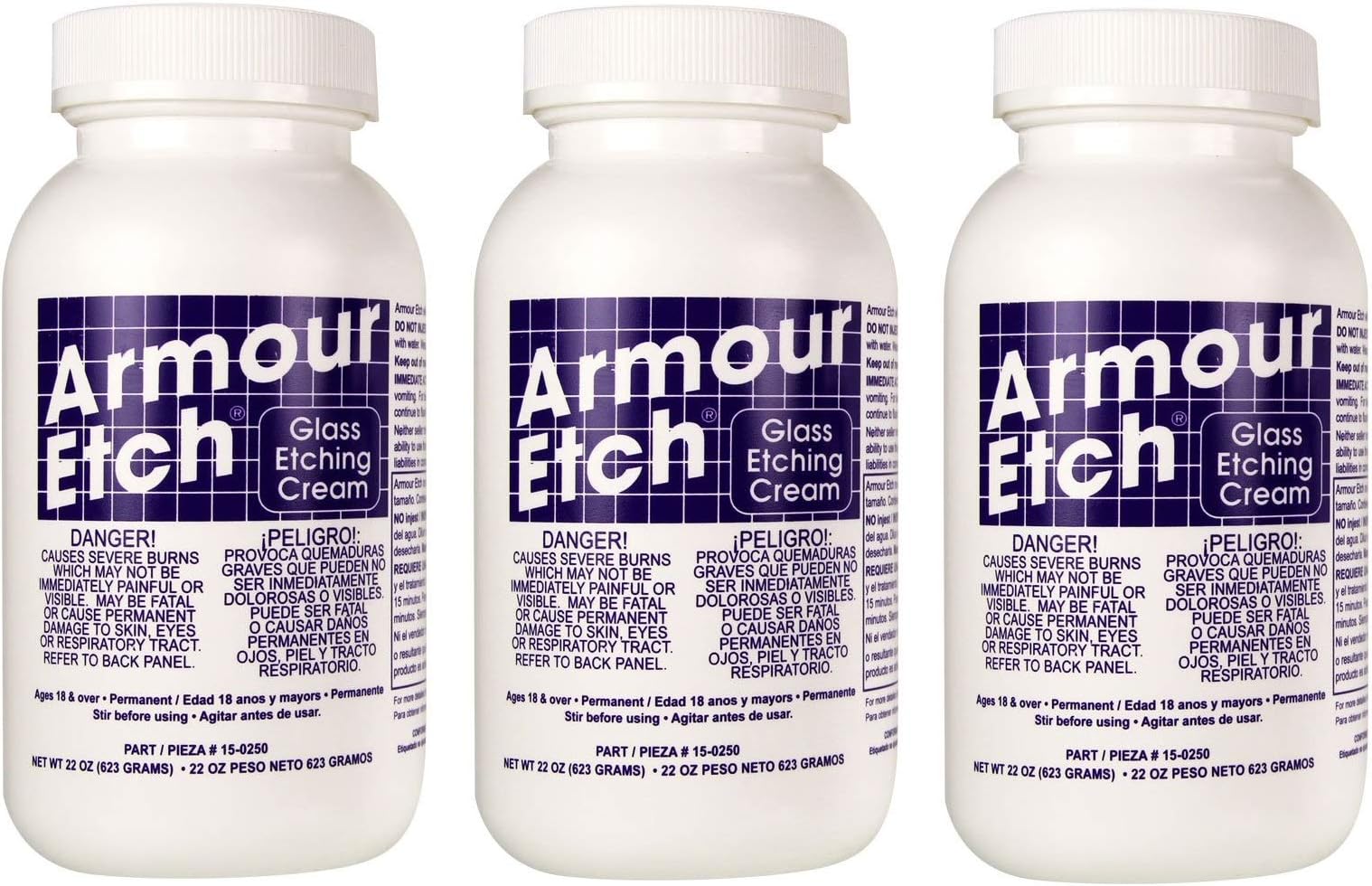 Armour Etch 15-0250 Cream, 22-Ounce (Thrее Рack)