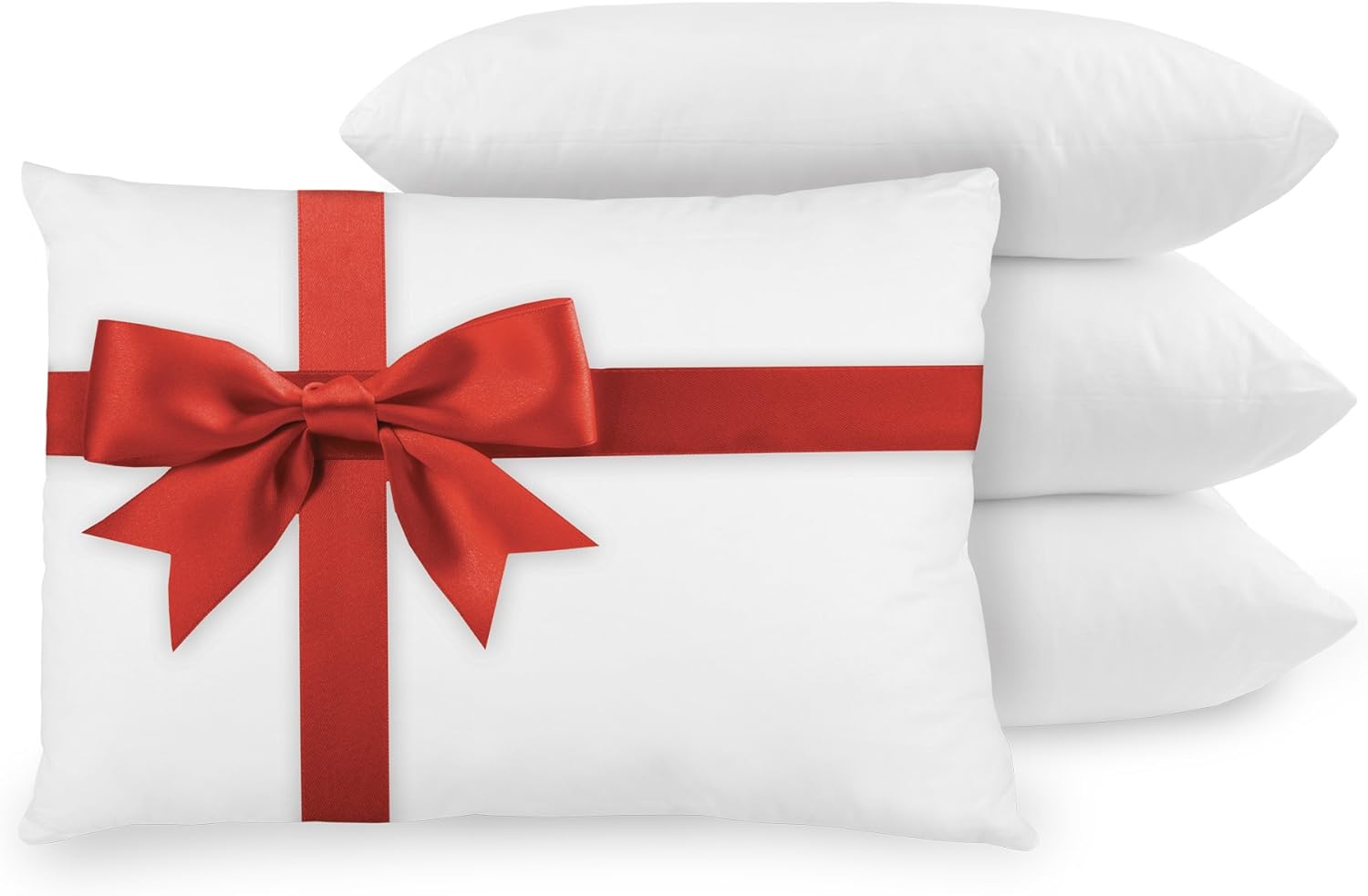 BioPEDIC 4-Pack Bed Pillows with Built-In Ultra-Fresh Anti-Odor Technology, Standard Size, White: Home & Kitchen