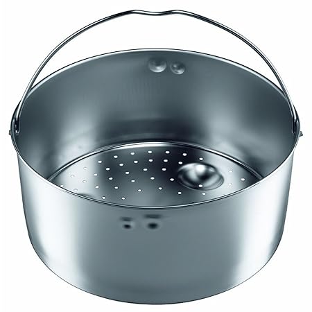 Silit Sicomatic Schnellkochtopf-Einsatz, Dünsteinsatz gelocht hoch, für Ø 22 cm Edelstahl spülmaschinengeeignet