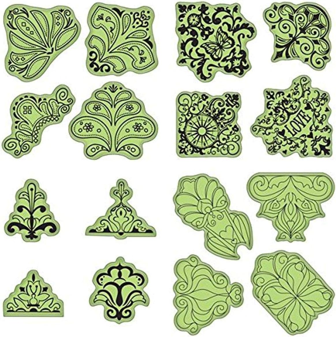 Inkadinkado Stamping Gear INKA Stamps Deluxe Set Square Rectangle