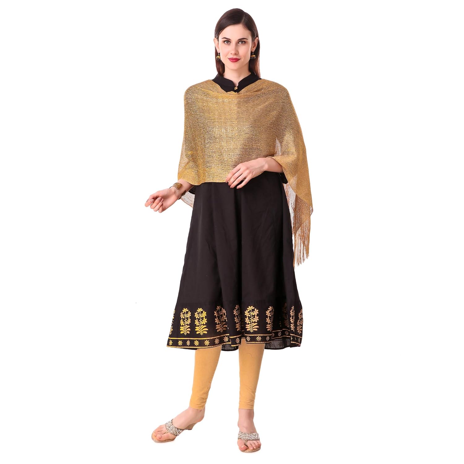 dupatta online golden stoles and scarves for women stylish
