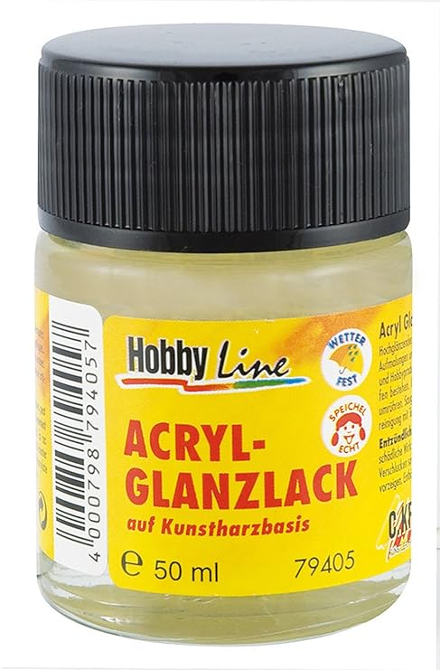 Kreul 79405 - Acryl Glanzlack auf Kunstharzbasis, Schutz- und Überzugslack für durchgetrocknete Aufmalungen, für Innen und Au