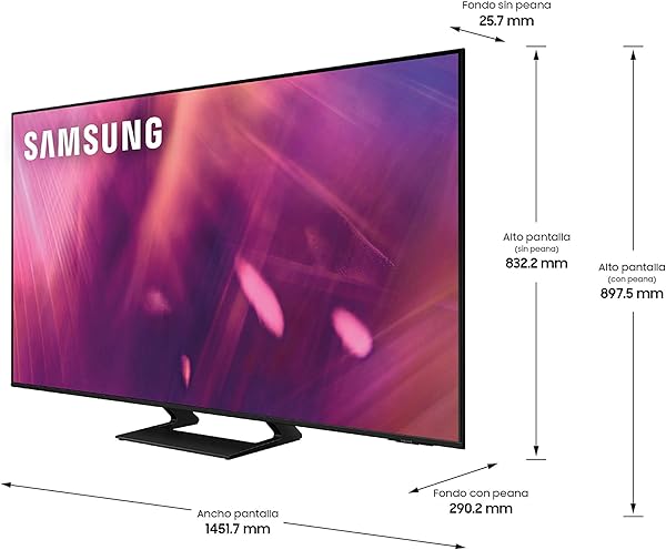 Samsung 4K UHD 2021 65AU9005  Smart TV de 65 con Resolucin Crystal UHD Procesador Crystal UHD Contrast Enhance HDR10 Motion Xcelerator Turbo Multi View y Alexa Integrada