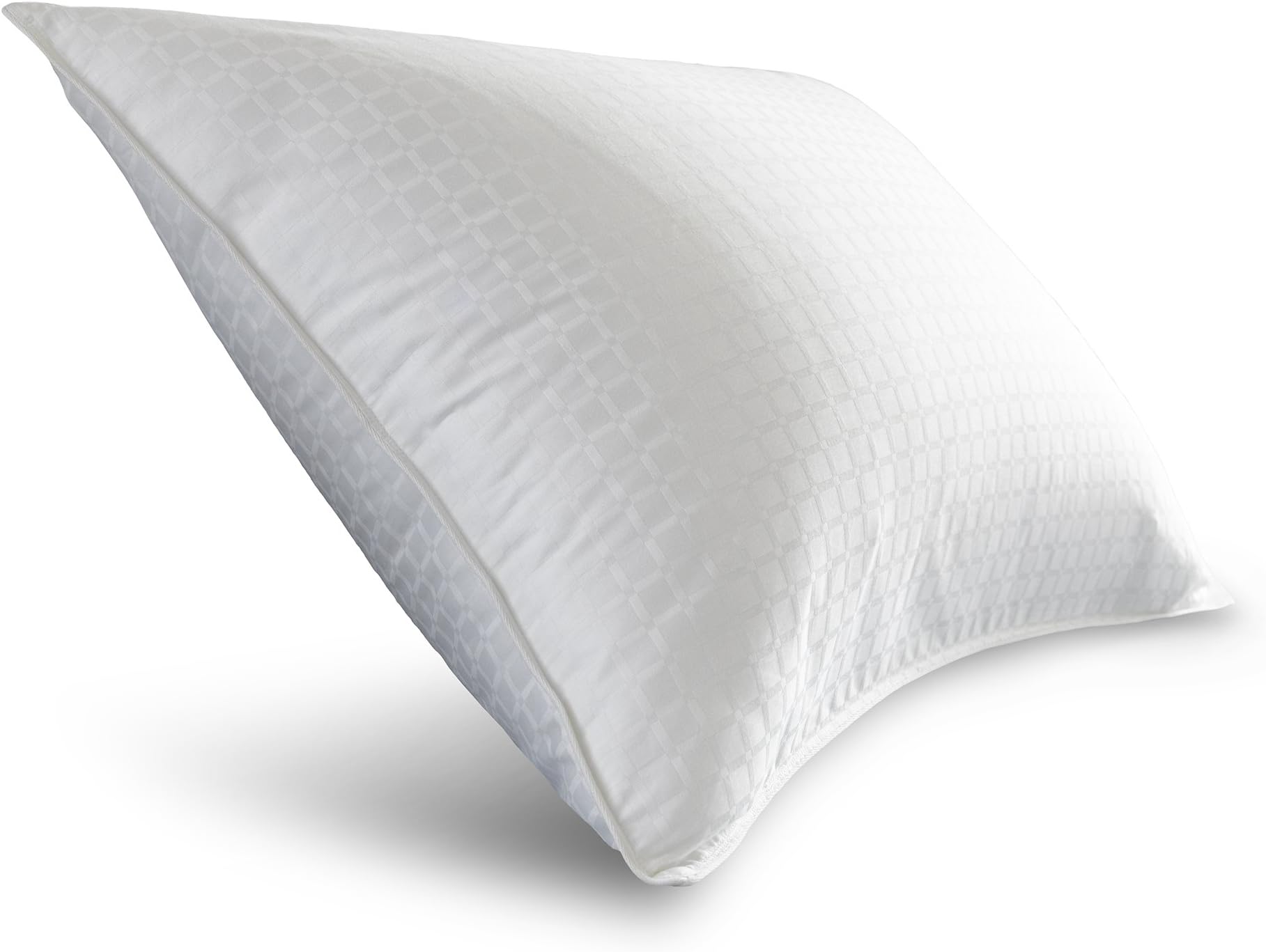 Spring Air 03620 Medium Support 300 Thread Count Cotton Dobby Won't Go Flat Pillow, Standard/Queen/20" x 28", White