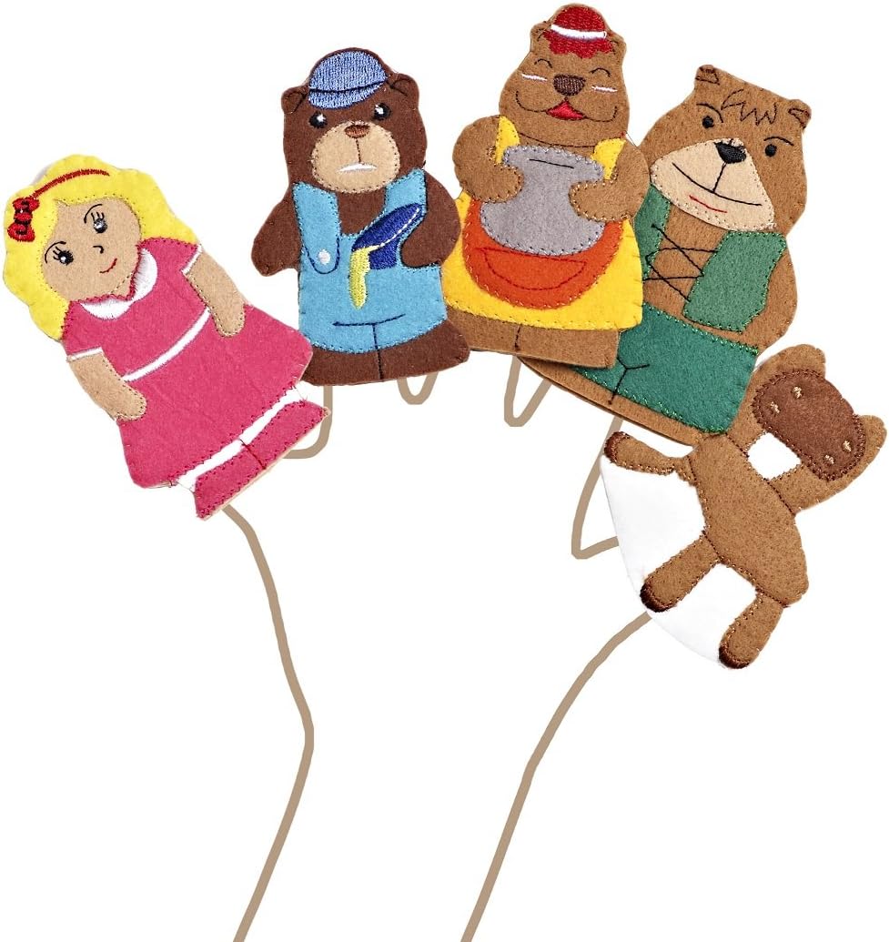 Goldilocks And The Three Bears Finger Puppet Set