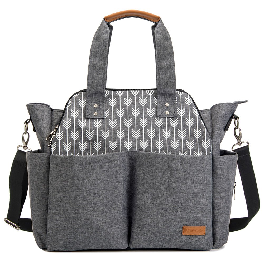 Lekebaby Large Diaper Bag Tote Satchel Messenger for Mom and Girls in