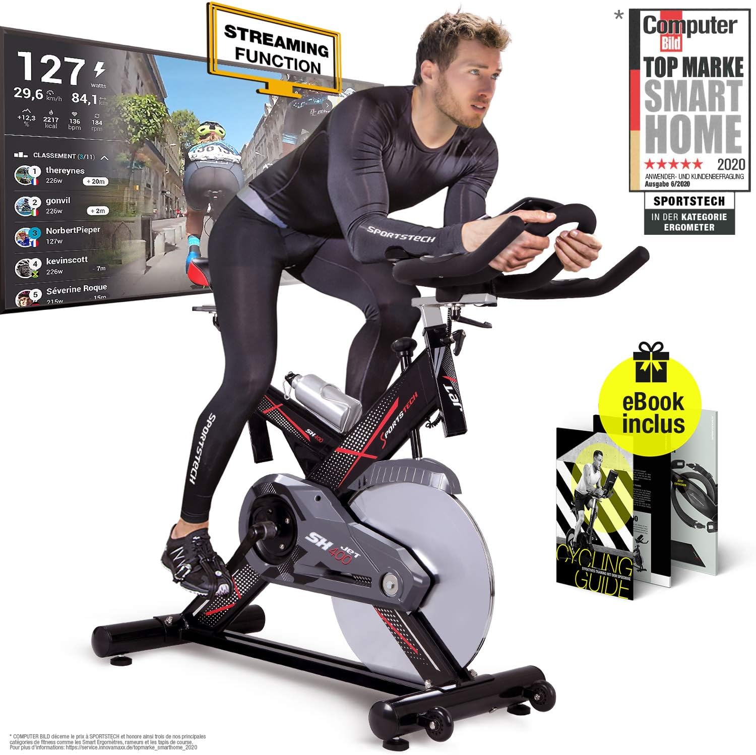 22kg flywheel spin bike