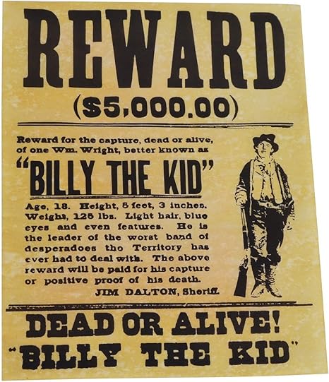 Amazon Com Wanted Poster For Billy The Kid Prints Posters Prints