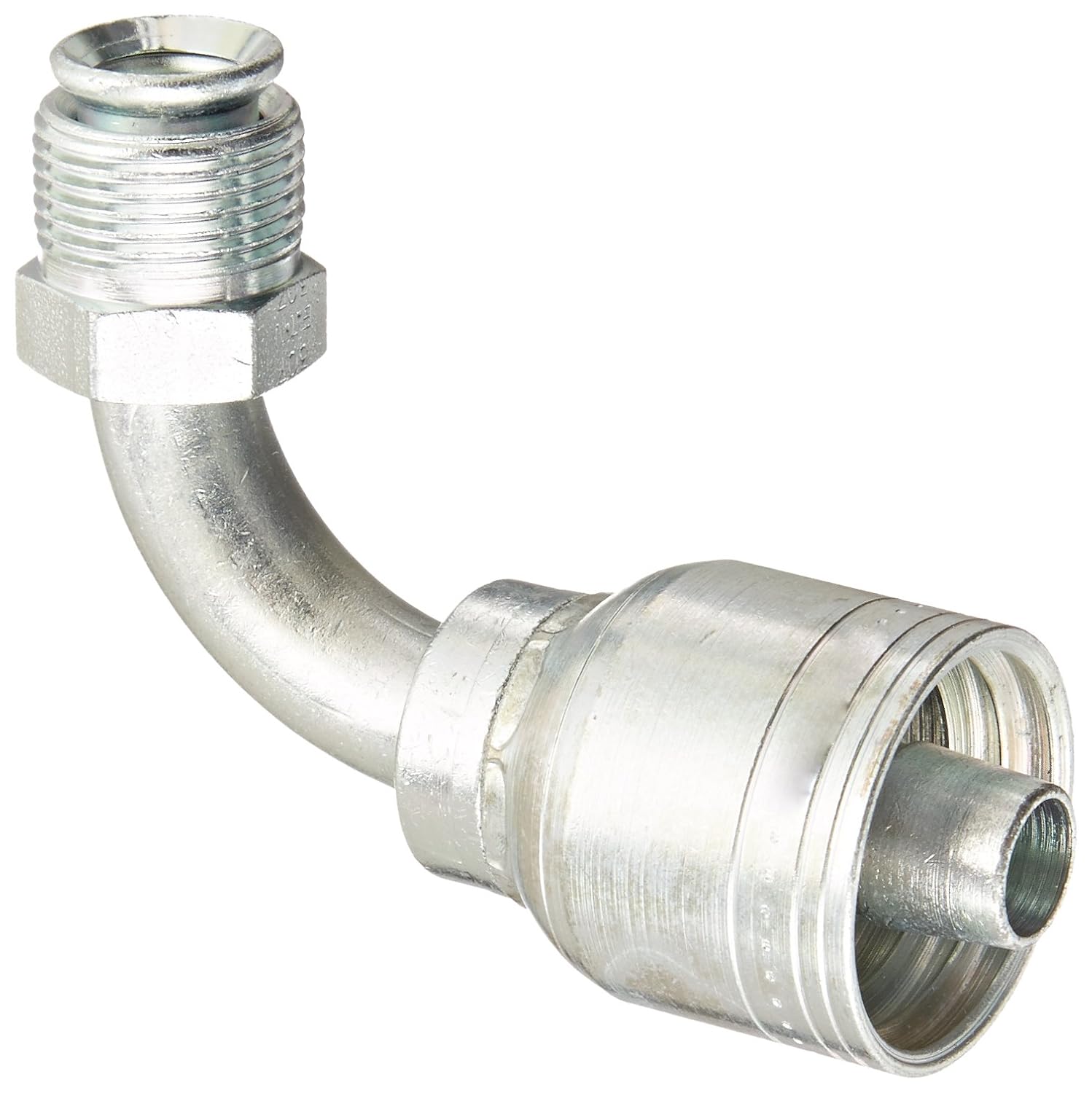 Aeroquip 1AA8MFB8 Carbon Steel Global TTC (Thru the Cover) Crimp Hose