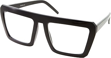 gafas negras cuadradas