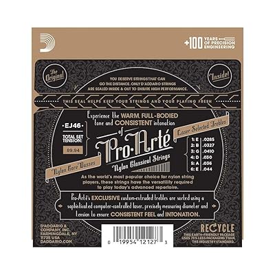 Buy D Addario Pro Arte Nylon Classical Guitar Strings Hard Tension Ej46 Online In Senegal B0002h0jz2
