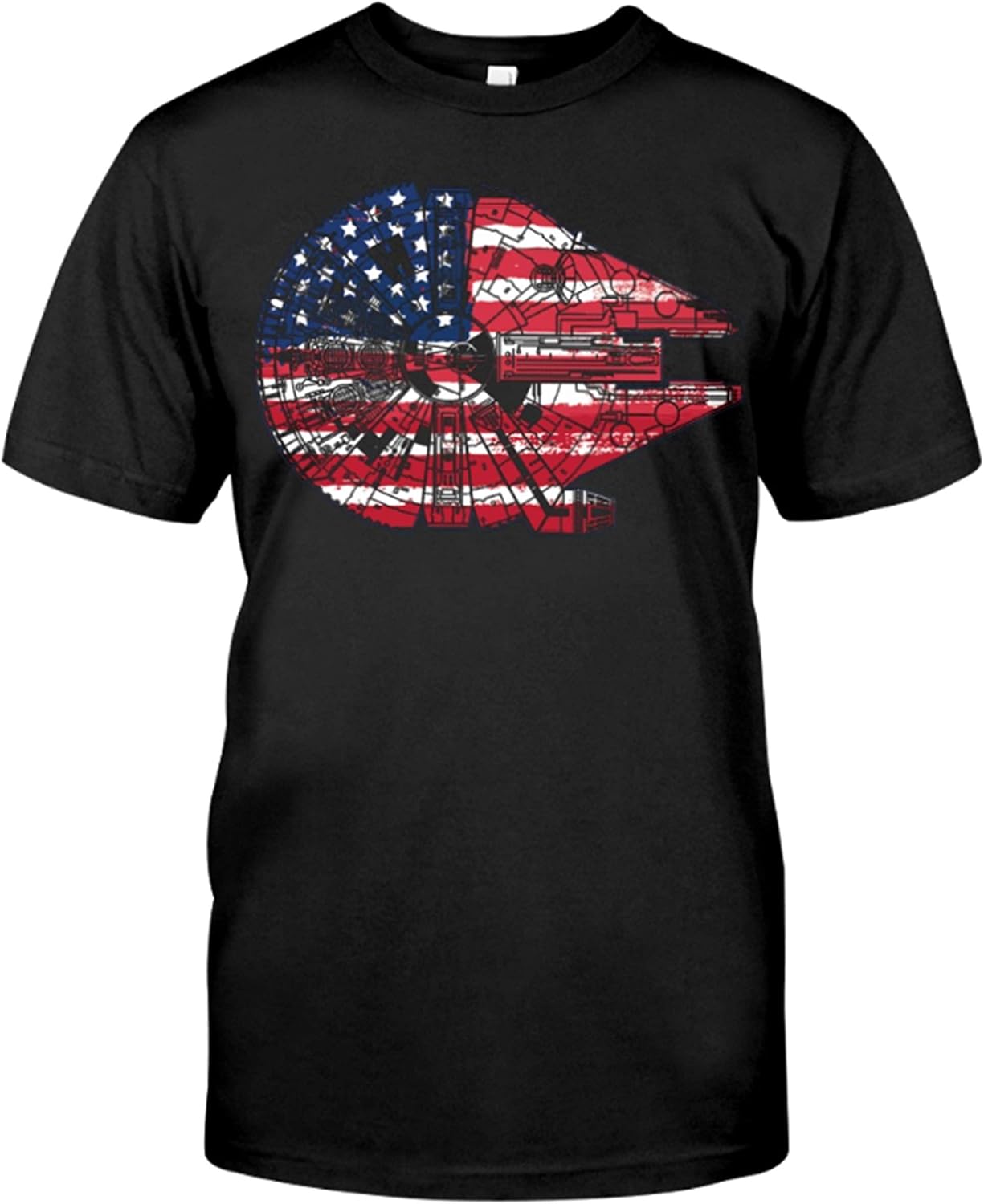 millennium falcon flag shirt
