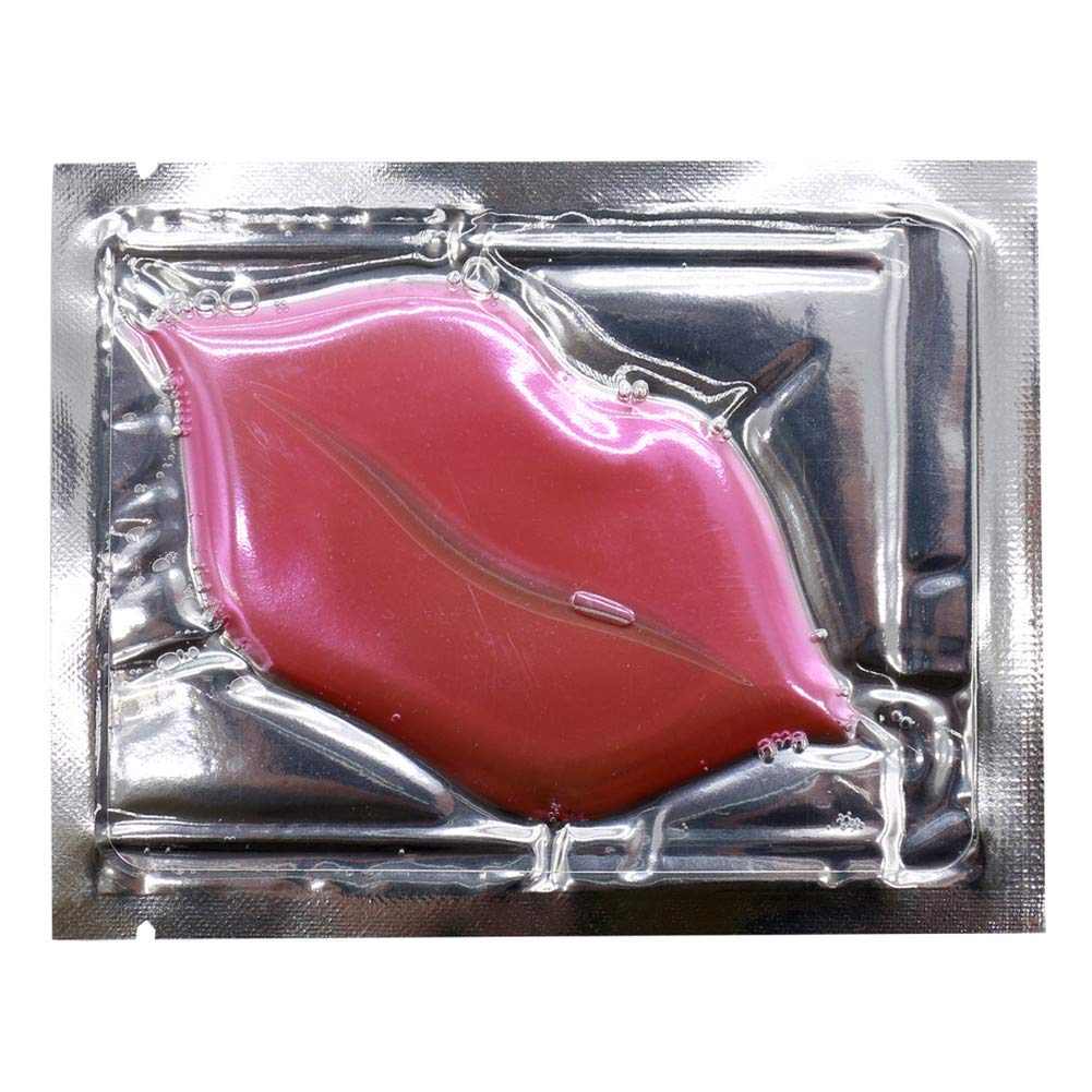 Adofect 30 Pieces Collagen Crystal Lip Masks, Collagen Lip Pads Great for Moisturizing Lip, Remove Dead Skin, Anti Chapped & Anti-Aging and Plump Your Lips, Pink : Beauty