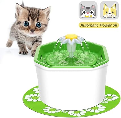 Vitcoco Fontaine à Eau Pour Chat Chien Peut éteindre Automatiquement Fontaine Deau Pour Chien Et Chatdistributeur Deau Pour Animaux De Compagnie