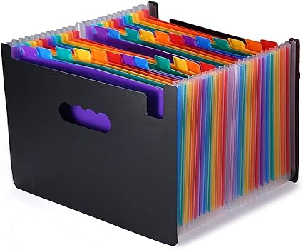 Amazon ドキュメントスタンド 書類ケース ファイルボックス自立型 書類 ファイル 整理 収納 分類用インデックス付 24 A ドキュメントファイル 文房具 オフィス用品