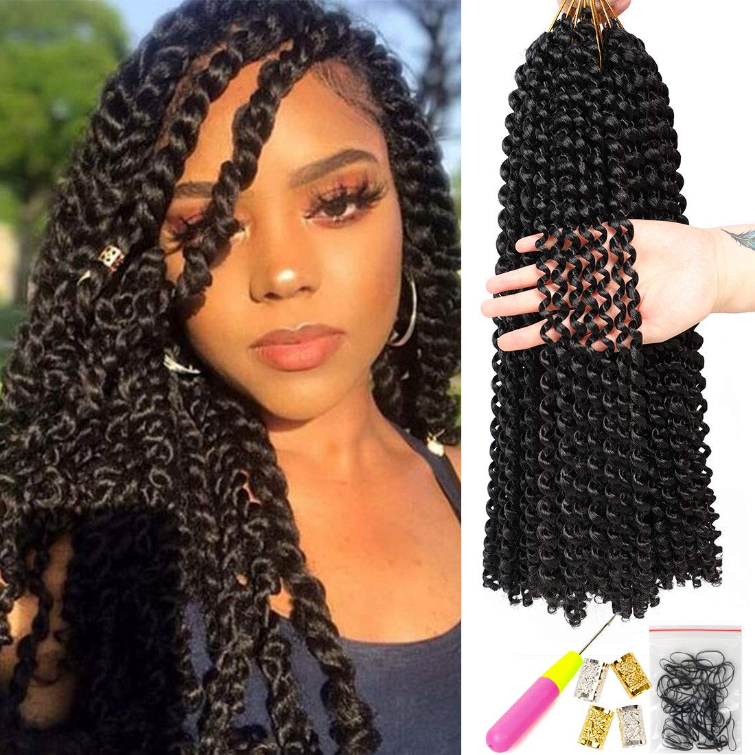 Amazon Com 6pcs Passion Twist Hair 18 Inch Braiding Water Wave