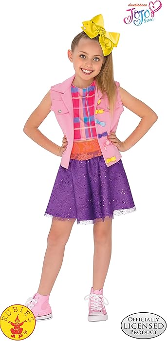 Rubie's JoJo Siwa Boomerang Music Video Outfit Costume, Multicolor, Large (640736_L)