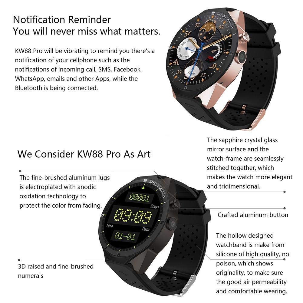 Amazon.com: Tomorrow Sun Shine 3G Smart Watch Android 7.0 ...