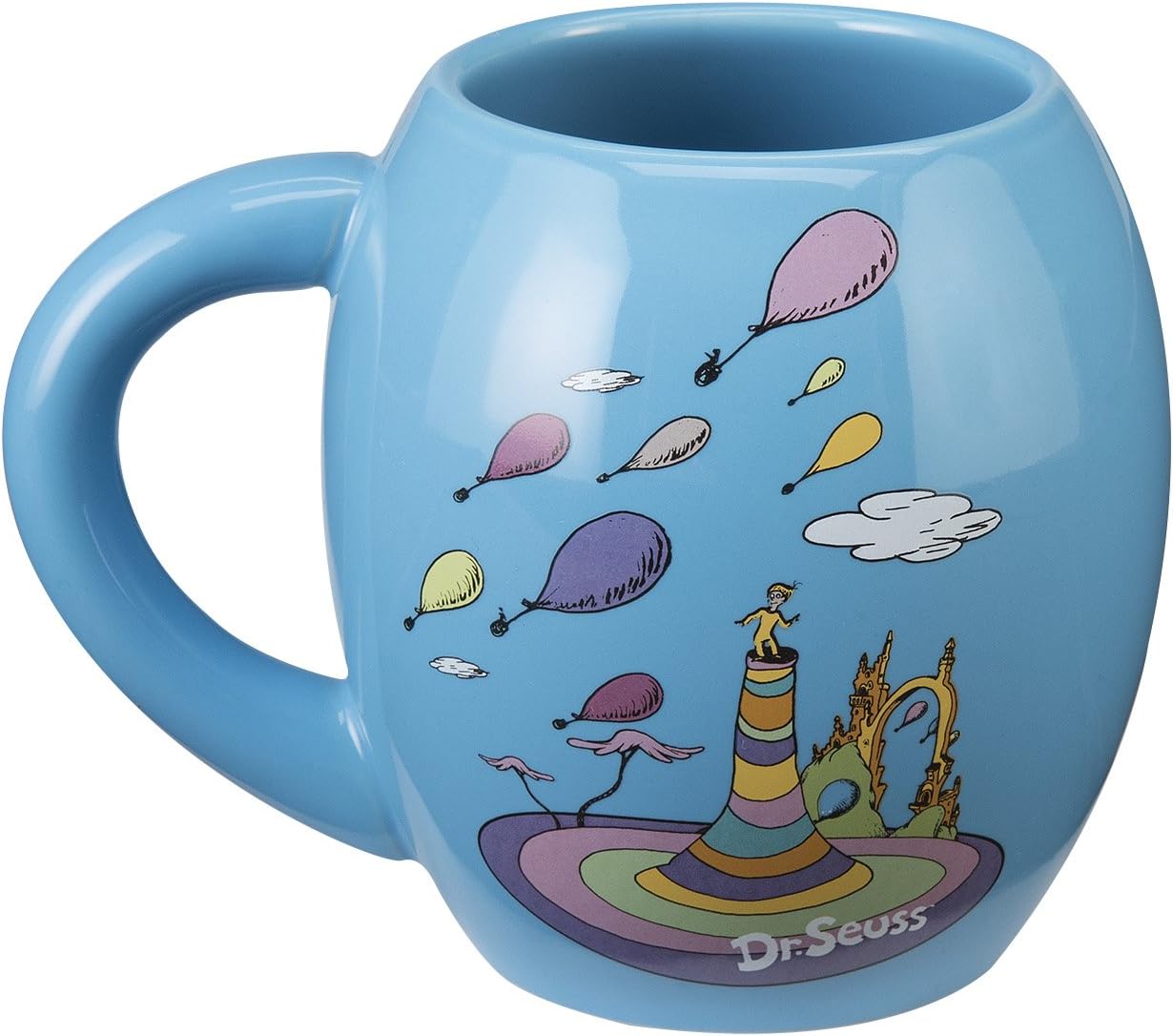 Vandor Dr. Seuss Oh the Places 18 Oz. Oval Ceramic Mug (53830)