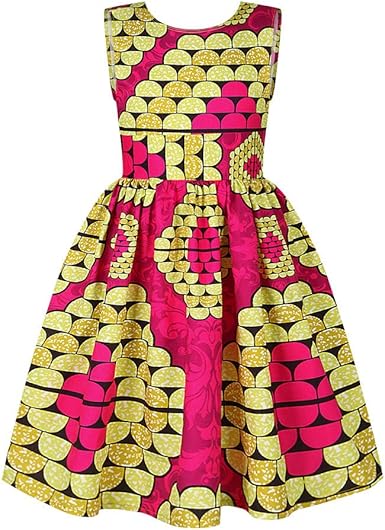 Bebe Filles Robe Sans Manche Princess Robe Numerique 3d Imprime Jupe Plissee Avec Ceinture Vent Africain Casual Mode Tenues Costume Vetements Ete 7 12 Ans Sunenjoy Amazon Fr Vetements Et Accessoires