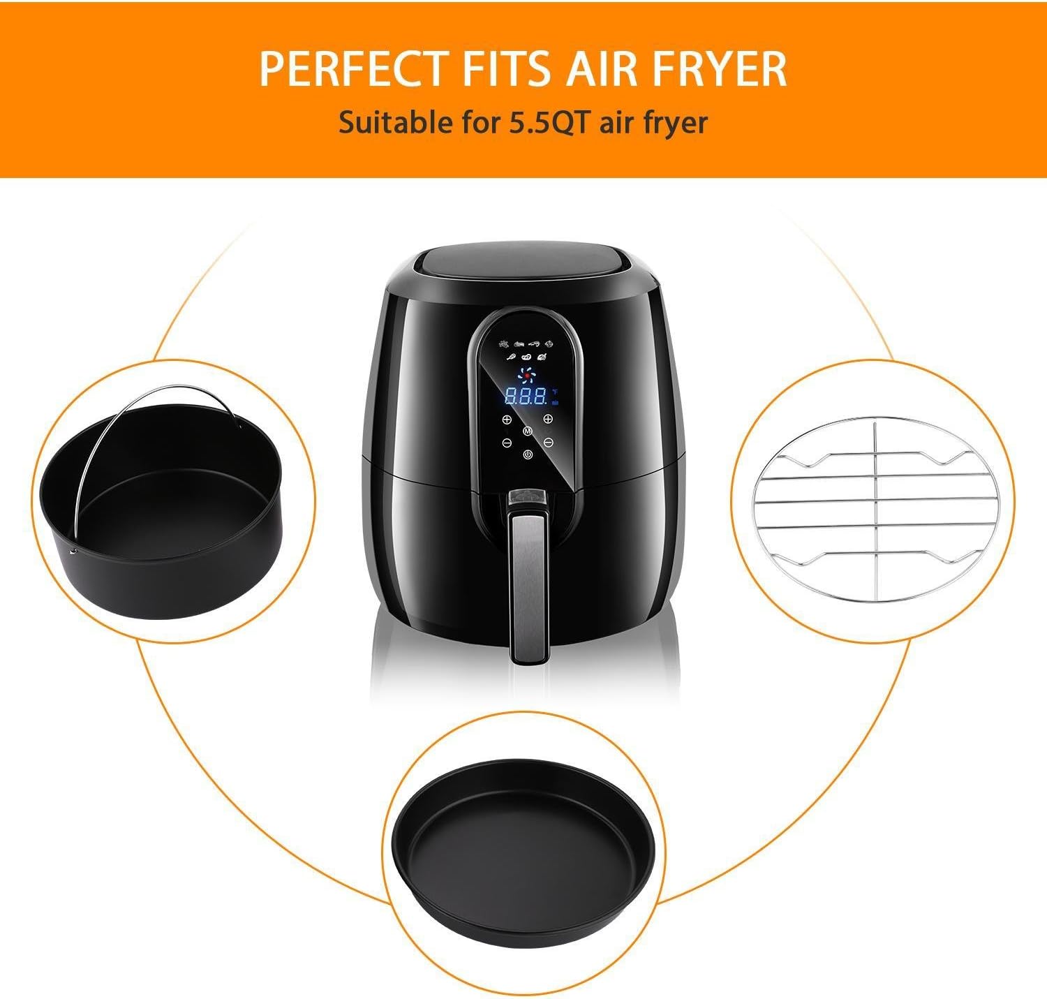 Air Fryer Accessories For Gowise Philips And Cozyna Fits Air Fryer Accessories For Gowise Philips And Cozyna Fits
