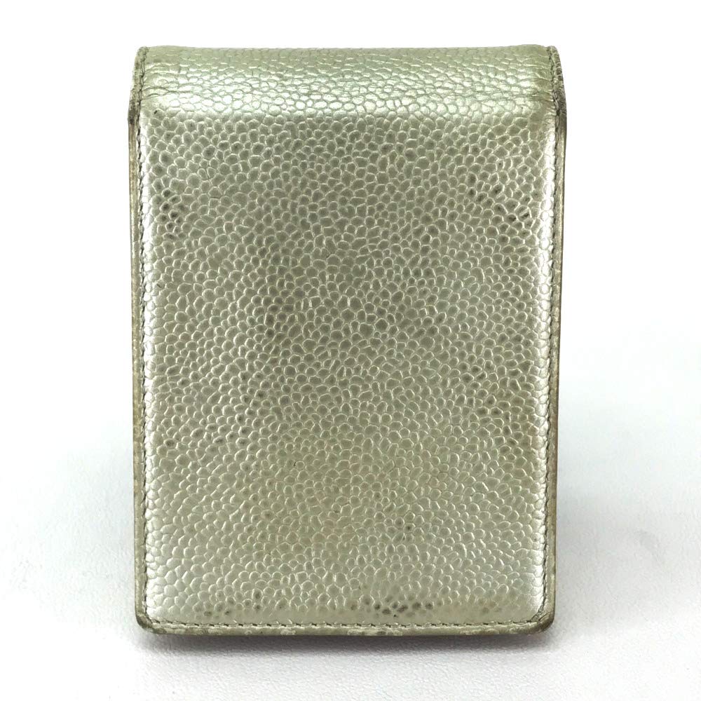 新品 本物 当店在庫だから安心 Cc シャネル Chanel タバコケース B07q2kt4b8 中古 レディース キャビアスキン シガレットケース ポーチ シガレットケース 4 H Org