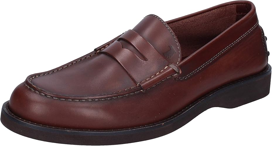 Amazon トッズ メンズモカシン メンズ レザー ブラウン 25 0 Tod S トッズ ローファー スリッポン