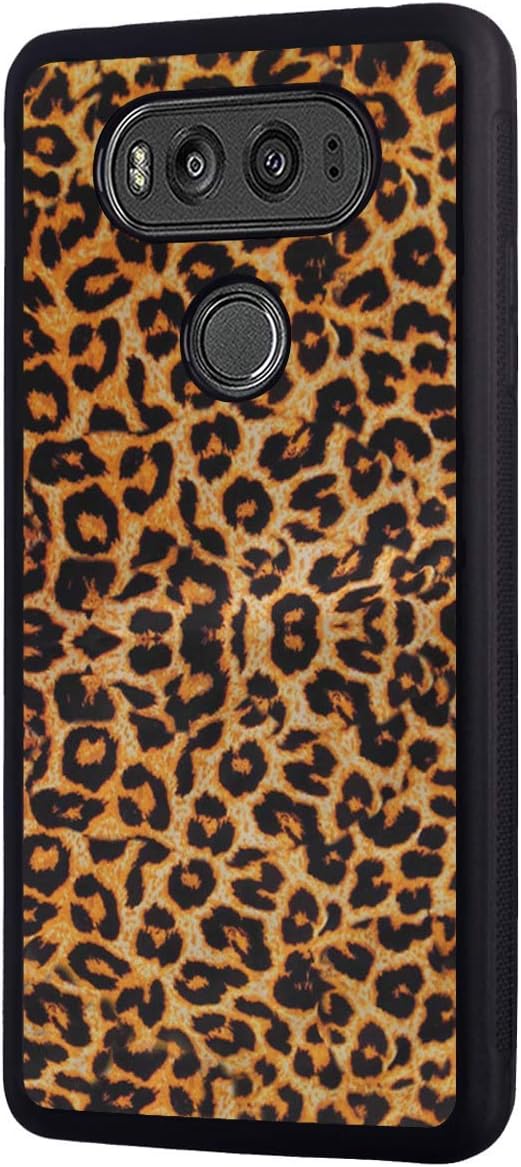 LG V20 Case,Slim Impact Resistant Rubber Protective Case Cover for LG V20 - Leopard Print