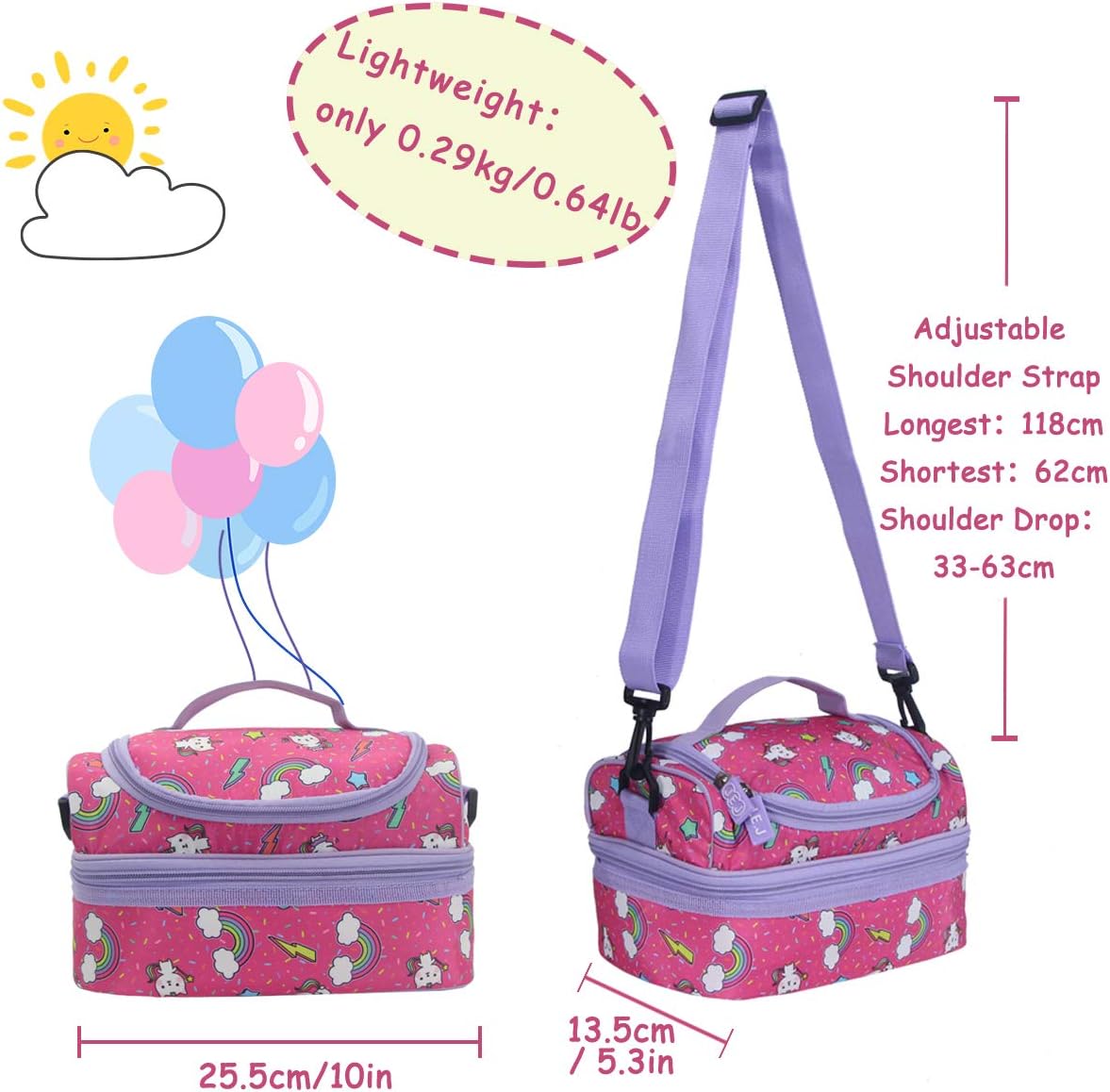Kasgo Girls Lunch Bag - Image 4