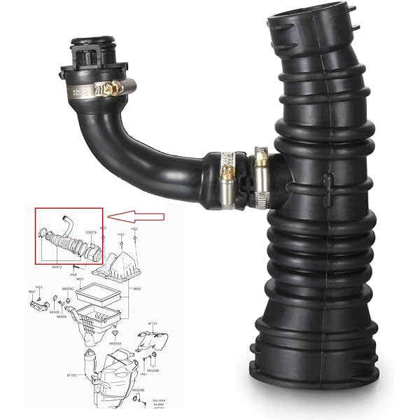 Filtro de aire Flujo ingesta Manguera Tubo: Amazon.es: Coche y moto