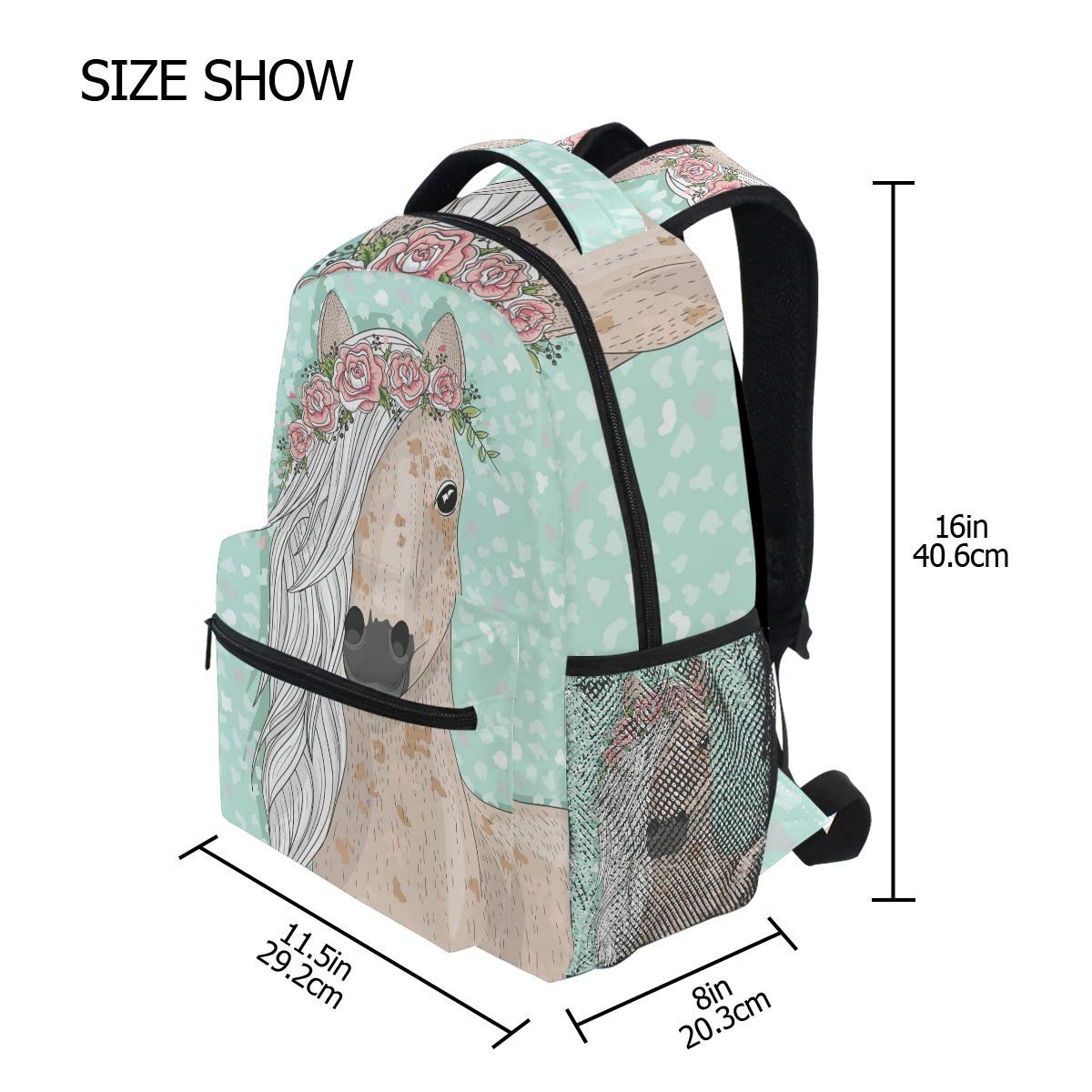 Unicorn Backpack for Girls Cute Elementary School Bookbag For Kids 3rd